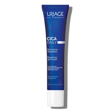 Uriage Bari?derm Cica-Daily Face Repairing Gel-Cream 40ml - Moisturizes, Enhances Skin Repair, Promotes Skin Regeneration - Rebalances Microbiome -