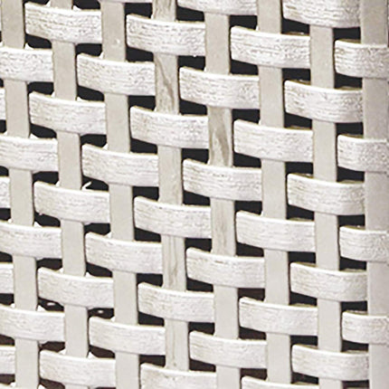 Curver Style Rattan Effect Kitchen, Living room, Bathroom, Bedroom, Utility Large Rectangular Storage Basket 30 Litres - White