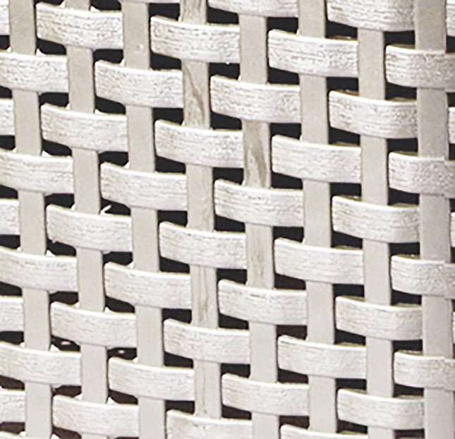 Curver Style Rattan Effect Kitchen, Living room, Bathroom, Bedroom, Utility Large Rectangular Storage Basket 30 Litres - White