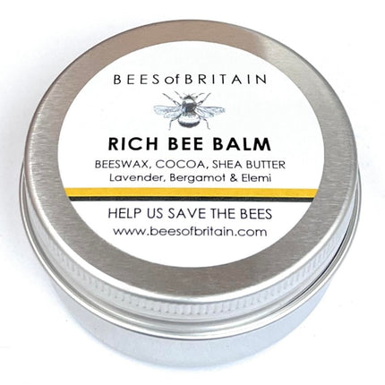 BEES of BRITAIN - 100% Natural Bee Balm - Shea, Cocoa Butter & Beeswax. Repairs, Soothes, Hydrates Sensitive Skin. We Donate 5% of our Profit to Save