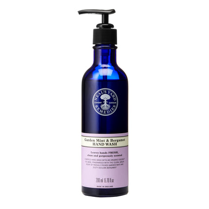 Neal?s Yard Remedies Garden Mint & Bergamot Hand Wash ? Pump | Organic Hand Wash with Organic Garden Mint and Bergamot Essential Oils | Vegan Hand