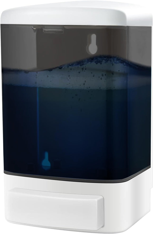 Soap Dispenser Wall Mount, 33oz Manual Hand Soap Dispenser for Bathroom, Commercial Refillable Shampoo and Conditioner Dispenser for Kitchen