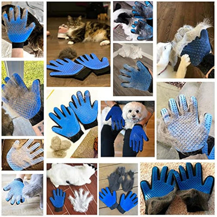 KENNELS & KATS Pet Grooming Glove | Pet Brush Glove | Premium De-shedding Glove for Easy, Mess-free Grooming with 260 Tips | Grooming Mitt For Dogs, Cats, Rabbits & Horses with Long/Short/Curly Hair