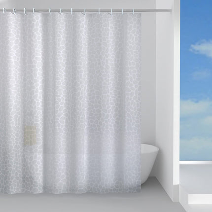 Gedy White, 16 G-Jungle 240x200, Made of Peva Fabric, Finish, R&D Design, Shower Curtain with 12 Rings, 2 Years Warranty, 200X240