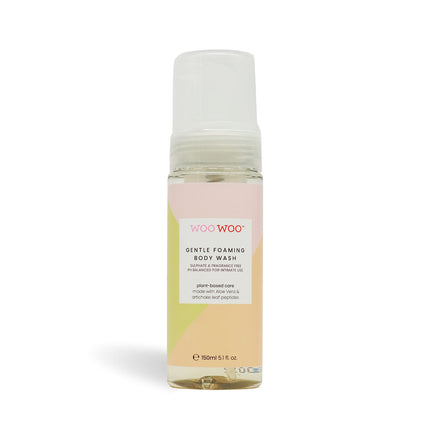 WooWoo Manifesto Gentle Foaming Natural Body Wash For Women 150ml - Vegan, Sulphate Free Body Care, pH Balanced Gentle Skin Cleanser with Aloe Vera