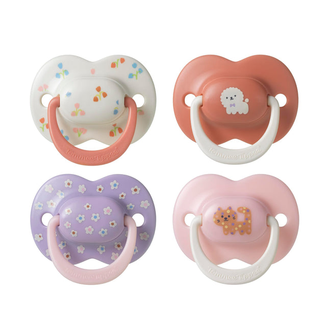 Tommee Tippee Ultimate Fit Soother, 6-18 Months, 4 Pack, Orthodontic Dummy for Babies, Symmetrical Teat, Air Holes, 100% BPA Free Silicone, Steriliser