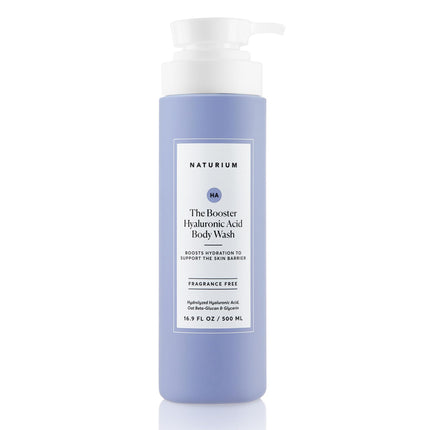 Naturium The Booster Hyaluronic Acid Body Wash, Hydrating & Moisturising, with Glycerin & Vitamin B5, 16.9 OZ / 500 ML