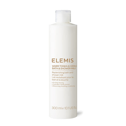 ELEMIS Luxury Bath & Shower Milk, Daily Body Wash Infused with Moisturising Oil for Gentle Cleansing of Dry, Sensitive Skin, Nourishing Foaming Cream