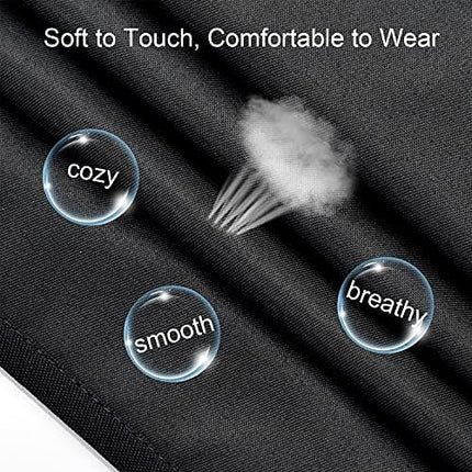 2 Pcs Women Cute Apron, Ladies Black Aprons With 2 Pockets, Waterproof Kitchen Aprons for Women, Chef Apron for Cooking Baking Gardening, Premium Aprons As Gifts for Mom Wife Girlfriend Grandma