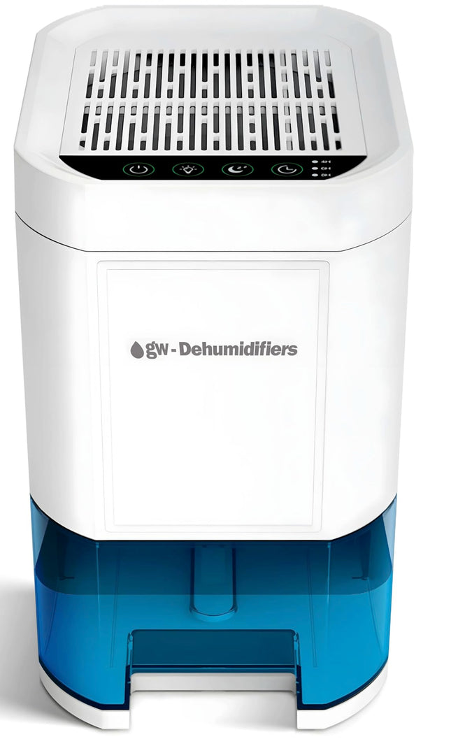 Dehumidifier for Home Damp 1000ML -GW-Remove Moisture Efficiently -Electric Dehumidifier for Bedroom -Sleep Mode & 6 Timer Options-Portable, Auto
