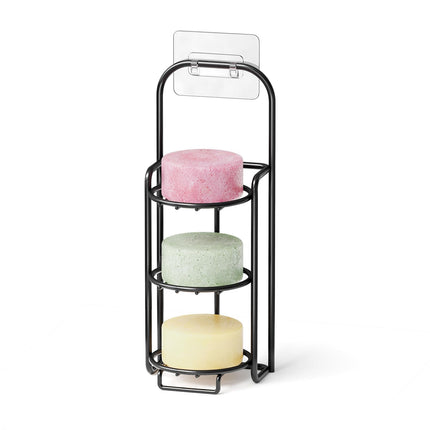 SpaceAid 3 Tier Shampoo Bar Holder for Shower, Self Draining Soap Bar Holders Caddy for Bathroom Wall and Kitchen Sink, Shampoo Bar Dish Rack,