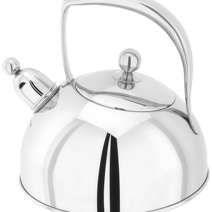 Stellar"Bresor" Stainless Steel Stove Top Whistling Kettle 2.0Ltr Suitable for AGA/Rayburn