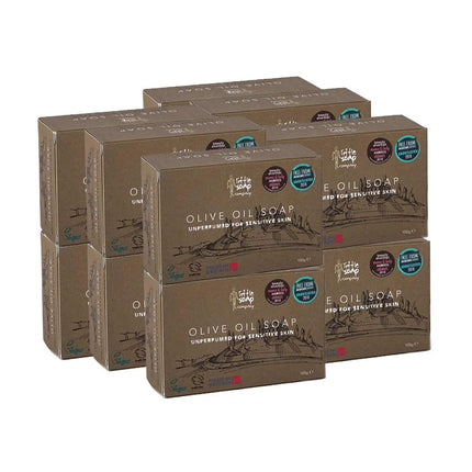 Little Soap Olive Oil Soap Bar 12pk - Vegan, Cruelty Free, No SLS or Parabens, Mediterranean Range, Bar of Soap Perfect for Sensitive Skin, Natural