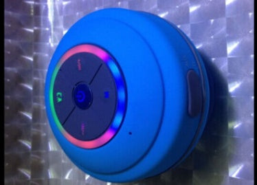 Waterproof Bluetooth Speaker - Portable Mini LED Shower Speaker with Suction Cup | 5-Hour Playtime