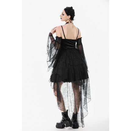 Dark in Love Seraphine Black Lace Ruffle Arm Sleeves