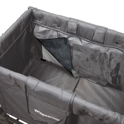 Wonderfold W4 Luxe Pro Stroller Wagon - Jet Black