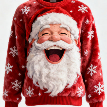 Women's 3D-printed Casual Christmas Hoodie