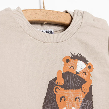 HelloBaby Basic Lion Sweatshirt - Mink