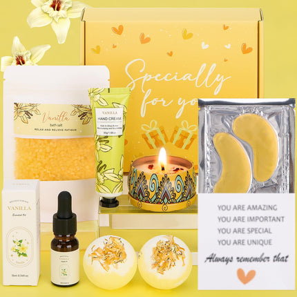 Birthday Gifts For Women,Vanilla Pamper Gifts For Her, Valentines Gifts for Her, Ideas Present For Mum Wife Girlfriend Sister Friend, Relaxation Spa