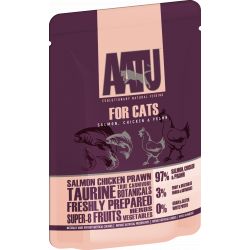 AATU Cat Salmon, Chicken & Prawn 85g