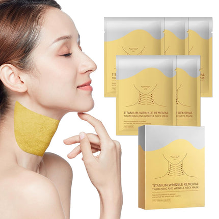 Anti-wrinkle Neck Mask,Anti Wrinkle Patches?Neck Mask with Peptides & Hyaluronic Acid, Firming & Wrinkle-Reducing, Non-Slip Fit for Women & Men,5