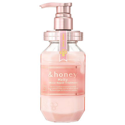 &honey Melty Moist Repair Hair Treatment Pump 445g Step2.0 - Sweet Rose Honey Scent