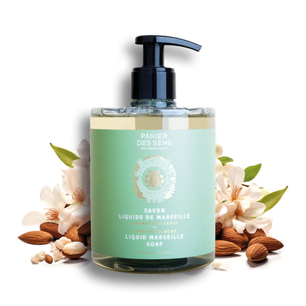 Panier des Sens - Liquid Hand Soap - Almond Foaming Hand Wash ? With Sweet Almond and Coconut Oil - Savon de Marseille Made in France - Organic Hand