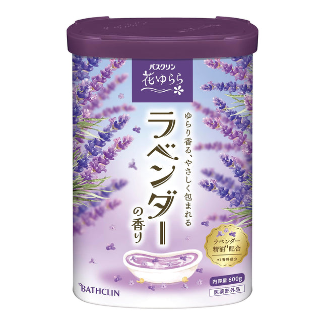 (Non-medicinal products) Bathclin bath salt Lavender scent 600g (about 30 times) Fatigue recovery