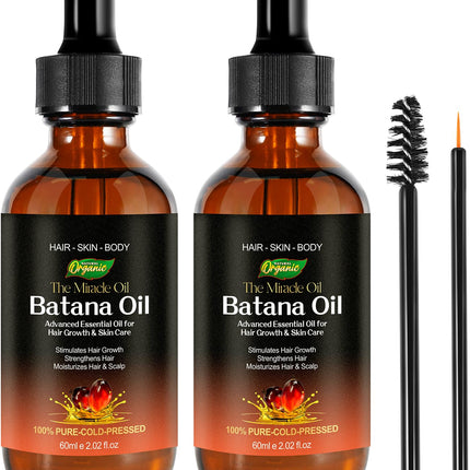 2Pack Batana Oil for Hair Growth, Natural Unrefined Batana Oil for Hair Growth, Nourish Scalp and Reduce Hair Loss Hair Oils, Essential Oils for