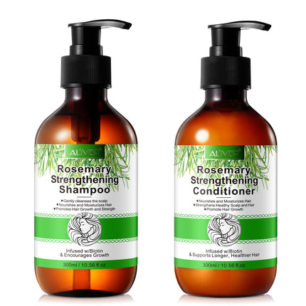Rosemary Shampoo and Conditioner Set, Hair Growth Rosemary Shampoo and Conditioner Against Hair Loss, Nourishes Scalp, Biotin rosemary oil Hair