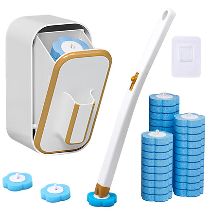 Toilet Brush with 48 Refills, Wall Mounted Toilet Brush with Holder, Toilet Bowl Brush Set with 1 Toilet Wand, 1 Storage Box for Bathroom Cleaning ?
