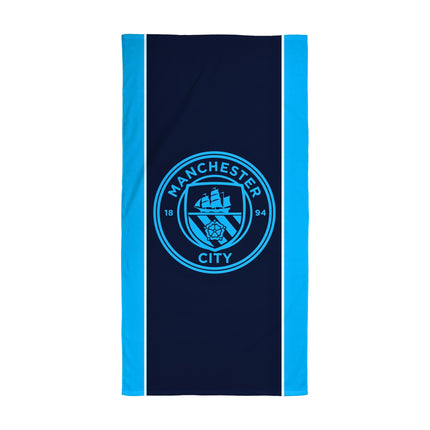 MANCHESTER CITY FC Towel | Super Soft Feel, Badge Football Club Design | Perfect The Home, Bath, Beach & Swimming Pool | One Size 75cm x 150cm | 100%