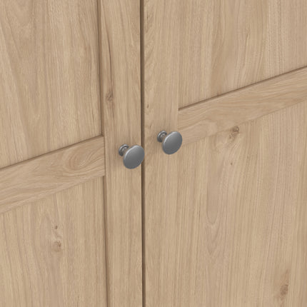 Brande Wardrobe with 3 frame doors in Jackson Hickory