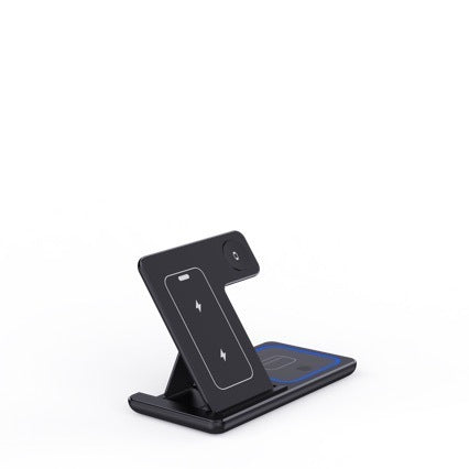 3-in-1 Wireless Charger Station - 15W Fast Charging Stand for iPhone, Apple Watch & AirPods
