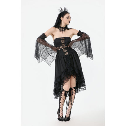 Dark in Love Seraphine Black Lace Ruffle Arm Sleeves