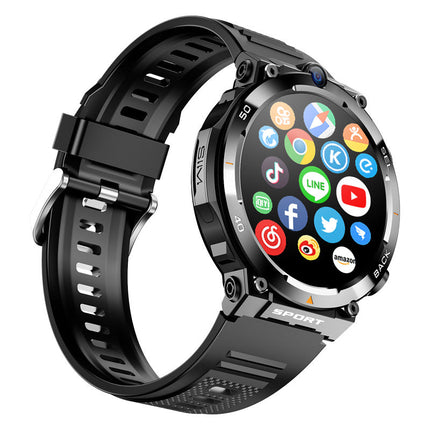H10 Round Screen Smart Watch Nfc Access Control Photo Playstore Flashlight