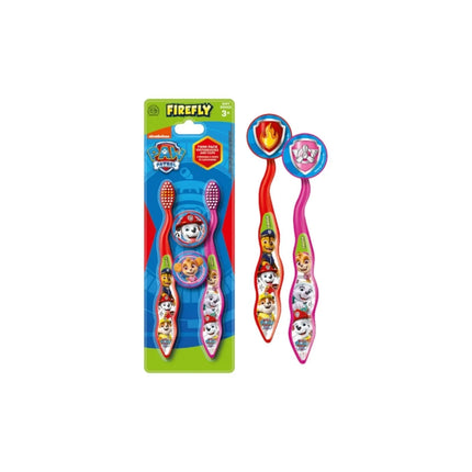 Paw Patrol Toothbrushes & Caps Pack of 2