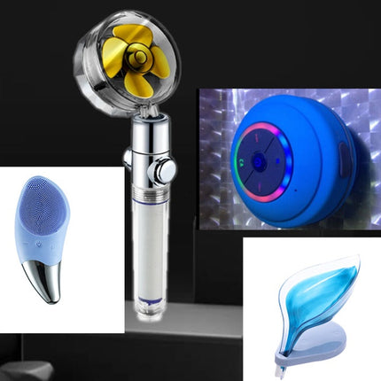 Waterproof Bluetooth Speaker - Portable Mini LED Shower Speaker with Suction Cup | 5-Hour Playtime