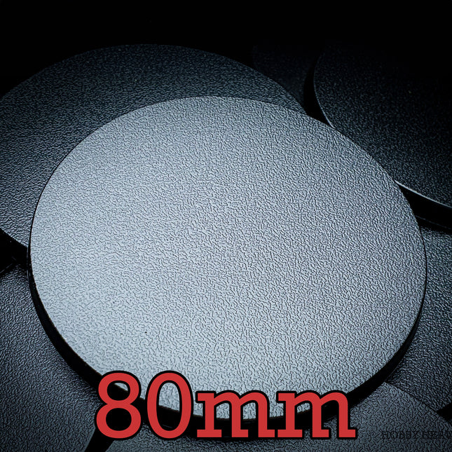 80mm Round Plain Plastic Bases