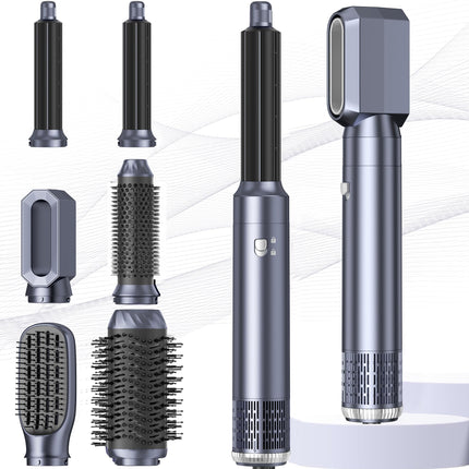 Airbrush 6 in 1 Multi Styler Air Brush Hair Styler Air Styler with Magic Styler, Blow Dry Hair Brush, Air Curler, for Drying and Styling Straightening