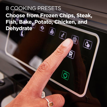 Kenwood kHealthy Twin HFM20.000MB, Double Air Fryer Oven With 8L Total Capacity, Separate Cooking, 35-200?, Max Crisp, Sync Function, 8 Presets,