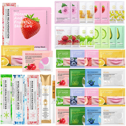 Face Masks Skincare Set Teenage Girls Gift Sets 36 Pcs Pamper Gifts for Women,Moisturize,Soothe,Hydrate Face Mask Set,Christmas Stocking Stuffers (