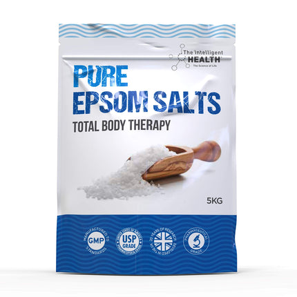 The Intelligent Health Epsom Bath Salts - 100% Pure Epsom Salts, Our Magnesium Sulphate are Premium for Men and Women, and Bath Salts for Muscle Soak