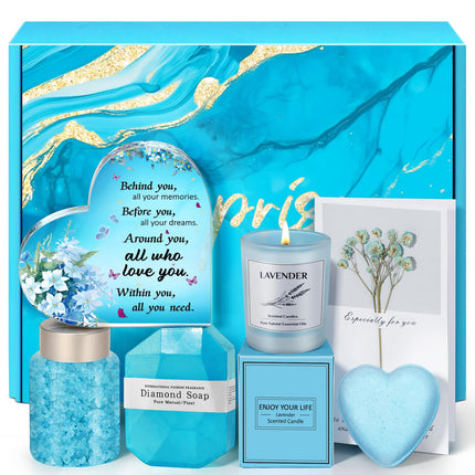 Christmas Gifts for Women: Eletorot Happy Birthday Basket Present Set for Her Mum Girlfriend Sister Friend Wife Teacher, Ladies Personalised Bath Spa