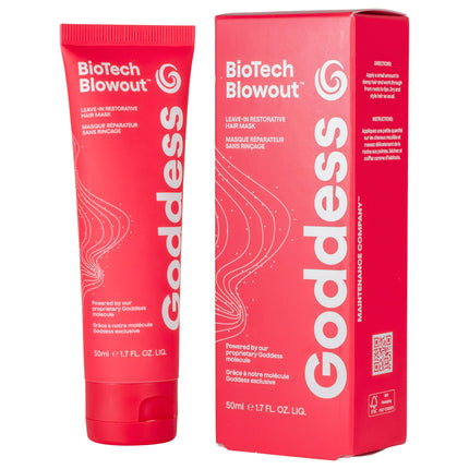 Goddess Biotech Blowout Leave-In Hair Mask - Heat Protection up to 230 ?C, Anti-Frizz Care, Building Treatment with Proteins for Volume, Shine &