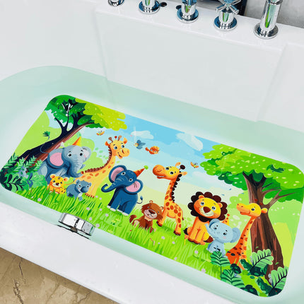Non-Slip Bath Mat for Toddlers, Cartoon Anti-Slip Bathtub Mat, Safe and Fun Kids Tub Mat, Baby Shower Mat with Cute Design,Perfect for Bathtubs,
