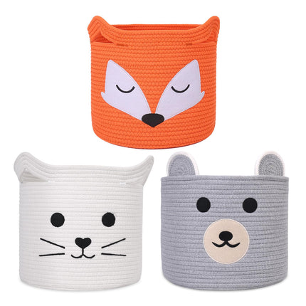 ACOHSY Storage Baskets Storage Boxes,Set of 3 30x30x30 Toy Storage,Kallax Storage Boxes,Can be used as Washing Basket,Dog Toy Basket,Clothes