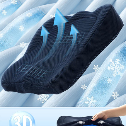 Gel Seat Cushion, Extra19.7"Chair Seat Pads for Wheelchair, Soft Cushions for Car Office Chair for Pressure Coccyx Sciatica Pain Relief, Ergonomic