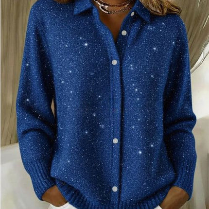 Women's Plaid Printed Long Sleeve Top