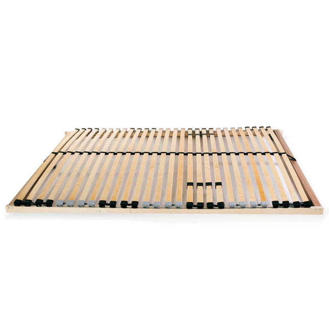 Slatted Bed Base without Mattress with 28 Slats 7 Zones 120x200 cm